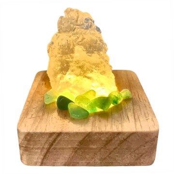 瑰麗寶 鹽燈小靈 含LED燈座  6 x 6 x 6cm  東菱玉木