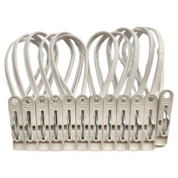 HIKOYA 和彥家 防風日式曬衣夾 36夾 PE+ABS塑膠 台灣製  1組  白色