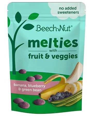 Beech-Nut Natural Fruit & Veggie Melties Stage 3 Banana Blueberry & Green Beans 1 oz