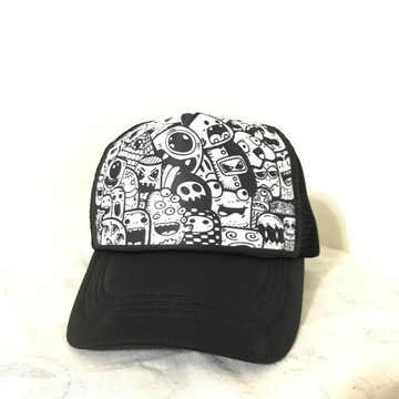 【最新潮流】纏繞風插畫網帽