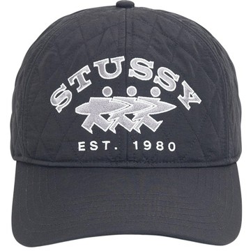 STUSSY 1311239 QUILTED SURFWALK SNAPBACK CAP 棒球帽 (黑色)