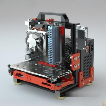 開放式機箱架立式透明創意個性水冷迷你簡約平臺電腦機箱架源惠航【北歐家居生活】