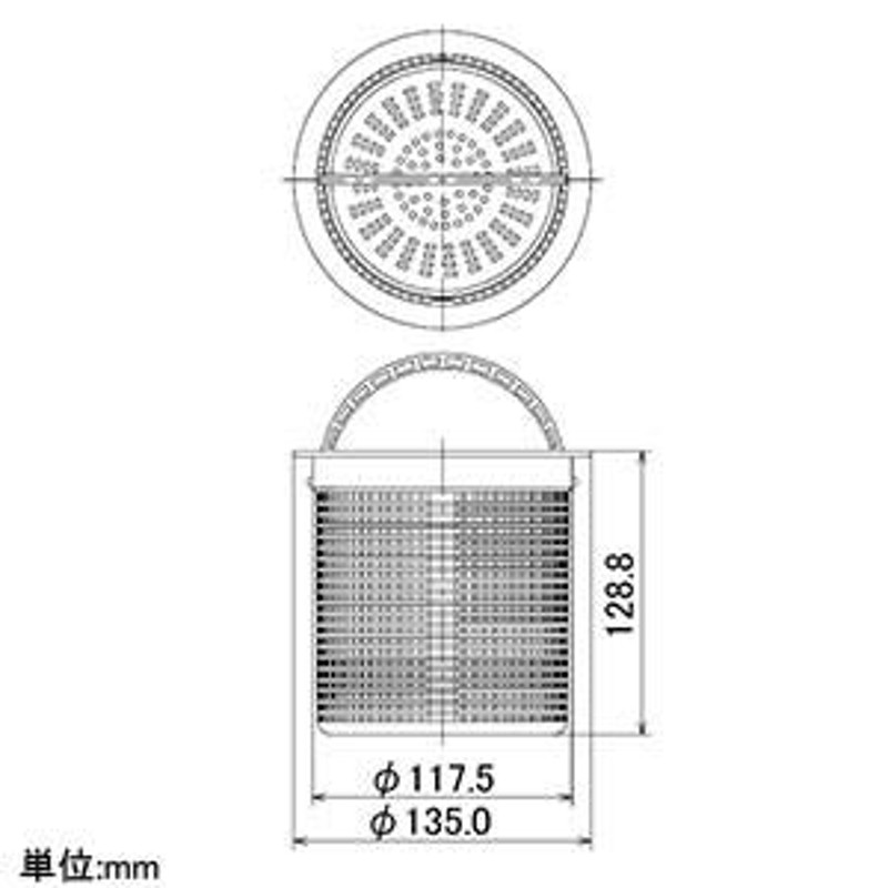 カクダイ 流し台バスケット(大) φ180・186mmトラップ兼用 4525S・4520S・4520W用 4519B | LINEショッピング