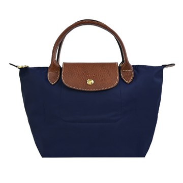 [平輸版]LONGCHAMP LE PLIAGE原創系列短把手提水餃包(小/海軍藍)真品平輸