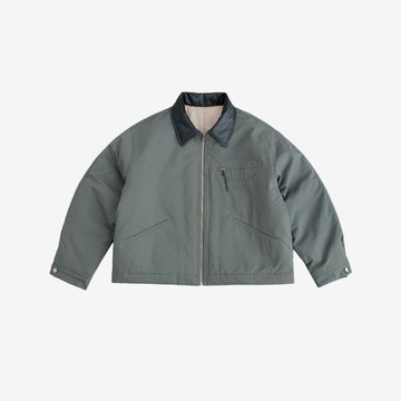 WIT#外套男秋冬加絨加厚美式鋪棉外套MAMINQIN皮領工裝棉衣保暖水洗工裝厚夾克外套男女寬鬆拚色棉服潮