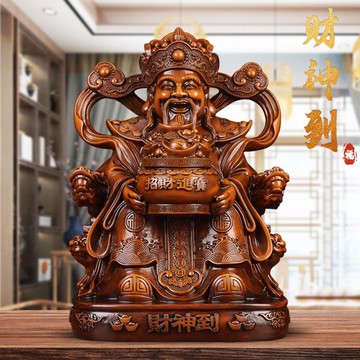 🔥臺灣出貨-熱賣中🔥財神爺新款2025招財擺件招財進寶客廳玄關家用旺宅神像開業送禮品