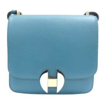 【二手名牌BRAND OFF】HERMES 愛馬仕 深綠色 Evercolor牛革 HERMES 2002 肩背包 Y刻