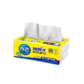 得意 抽取式廚房紙巾(100抽)(單包)