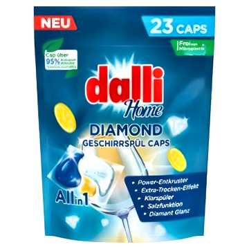 dalli 達麗 洗碗機用鑽石淨亮洗碗凝珠 全機型適用 23顆  500g  1袋
