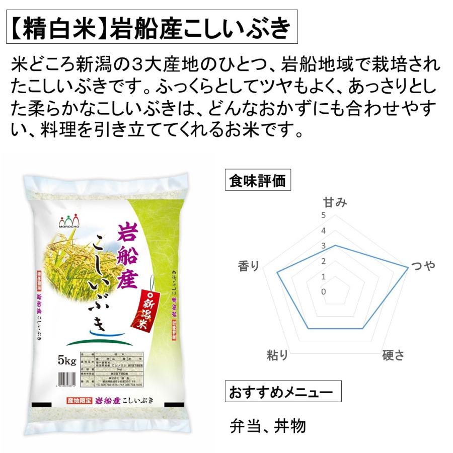 新米 米 お米 10kg こしいぶき 岩船産 5kg×2袋 本州送料無料 令和5年産