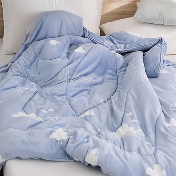 Ishur 伊舒爾 石墨烯法蘭絨暖暖被 2kg 台灣製造  150 x 200cm  微笑山丘