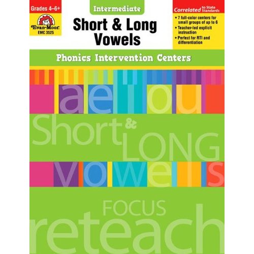 Short and Long Vowels  Grades 4-6  (Phonics Intervention Centers Intermediate)