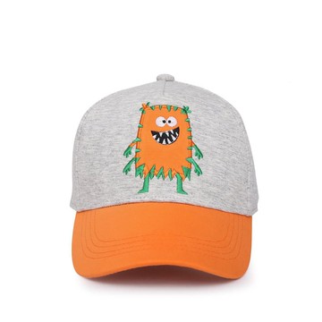 加拿大 flapjackkids - 防曬透氣棒球帽-怪獸(橘)