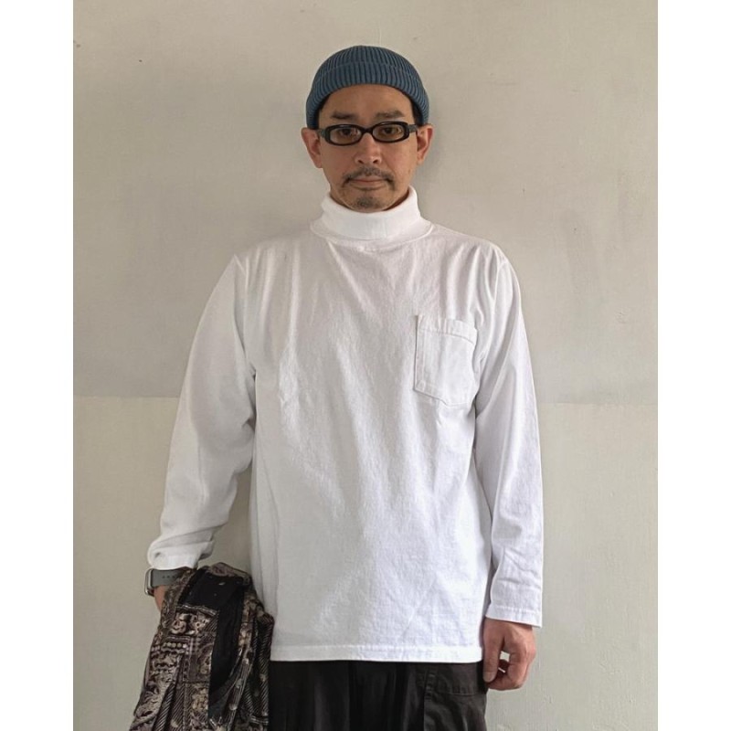 目玉商品】グッドウェア Goodwear L/S TURTLE NECK POCKET TEE