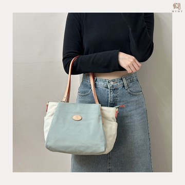 MYMY 兩用通勤托特包 灰綠色 (尼龍/肩背/手提/防潑水/布包/斜背)