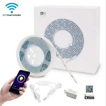 LED燈帶 LED燈條 裝飾燈 連接可裁剪LED燈帶套裝5V LED背景燈帶 智能語音燈條USB5V燈帶LED遙控