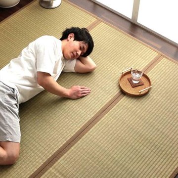 IKEHIKO | 藺草地毯BeeGu 128x200x0.6cm 沖繩風情 (1件)