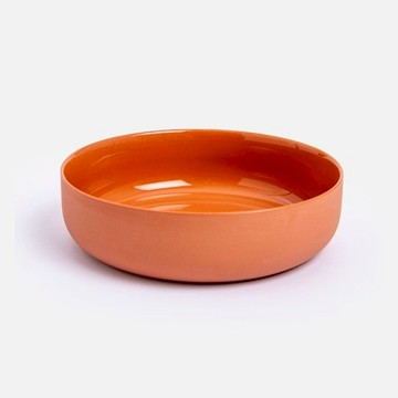 伊登雙釉強化瓷碗15.6cm 磚紅