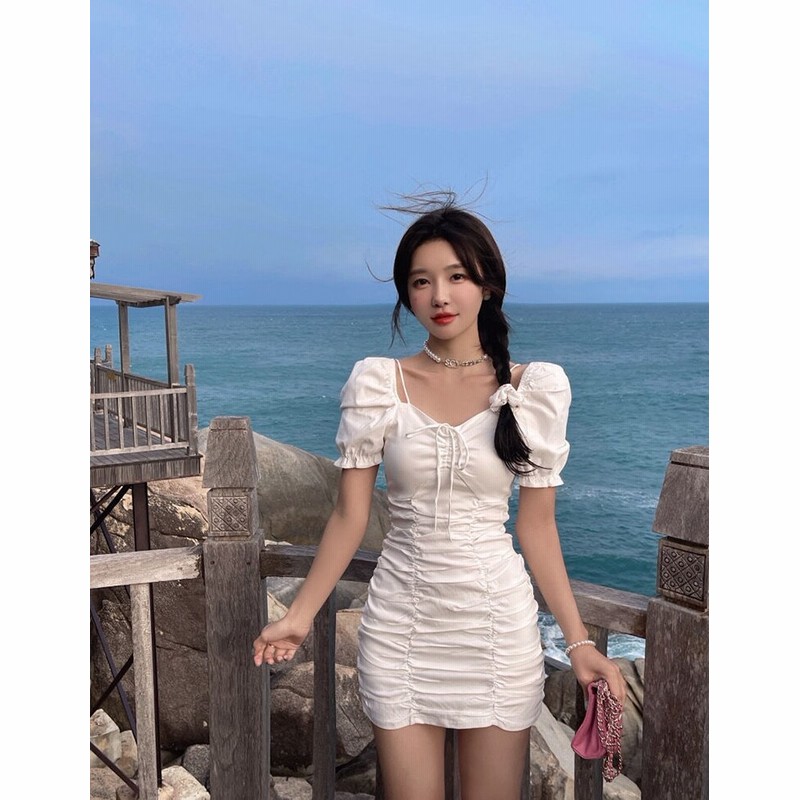 スカート ワンピース ショートパンツ ワンピドレス ショート ショート丈 半袖 Aライン ハイウエスト かわいい シンプル おしゃれ お洒落 レトロ ラブリー キュート 無地 春 夏 レディース 学生 通販 Lineポイント最大5 0 Get Lineショッピング