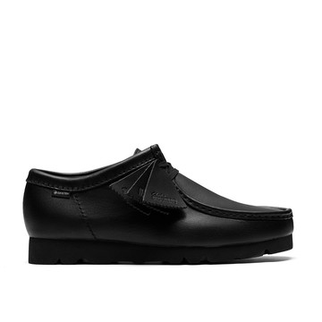 Clarks ORIGINALs-Wallabee GTX男款真皮防水袋鼠鞋(黑色)CLM83074R