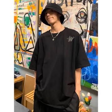 WE11DONE TRACK潮牌W字母男女情侶ins高街寬松夏季純棉FOG短袖T恤