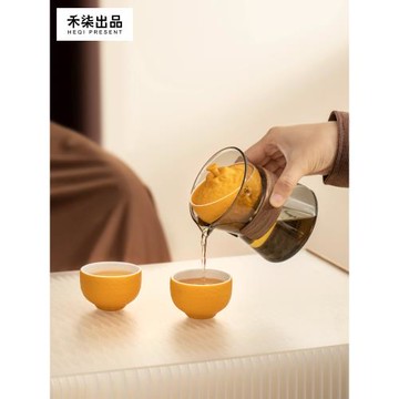 禾柒出品懶人旋轉功夫茶具小青柑泡茶壺沖茶器茶漏茶水分離公道杯
