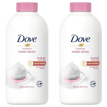 Dove 多芬 深層滋潤泡沫洗手慕斯補充瓶 百合蜜桃香  430ml  2瓶
