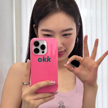 原創ins風簡約英文okk可愛卡通適用蘋果手機殼菲林殼適用iPhone13/14promax/plus手機殼12mini硬XS/8保護套