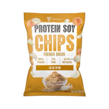TRYALL  台灣第一高蛋白品牌 大豆蛋白酥脆脆-法式洋蔥 30g (TRY020)