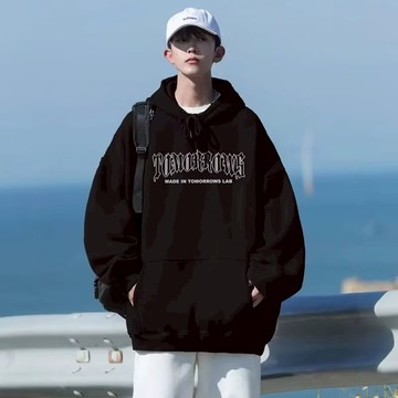 連帽衛衣男 秋冬加絨 oversize 美式潮牌 cityboy穿搭 上衣 寬鬆 百搭 大學T（HLJ284）【壹號站】