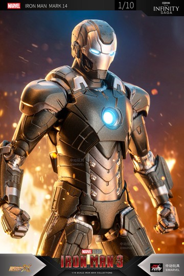 中動 鋼鐵人 Mark 14 7吋可動人偶