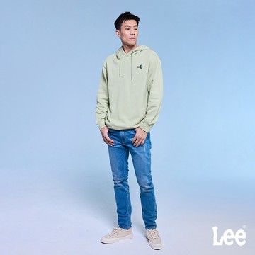 Lee 705 彈性中腰標準小直筒牛仔褲 男 淺藍洗水 LB417069174