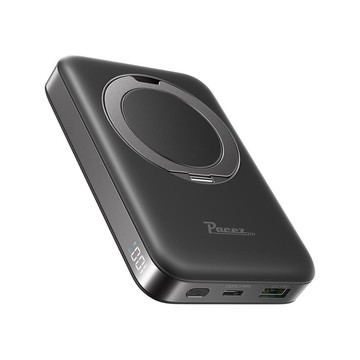 10000mAh up 22.5W磁吸指環支架數顯無線充行動電源10000mAh PZ-PBM12