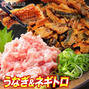 うなトロ ネギトロ丼5人前＆うな丼5人前 合計10人前 天然マグロの叩x5P きざみうなぎ500g 合計10人前 鮪 ねぎとろ まぐろ 鰻 冷凍便 送料