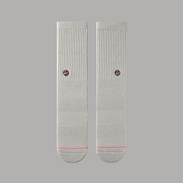 霧灰純棉中筒襪∣高品質精梳棉∣原創襪子∣男女同版