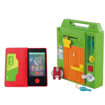 日本 People - 【外出攜帶超值組】益智手提聲光遊戲機＋寶寶的iT手機玩具