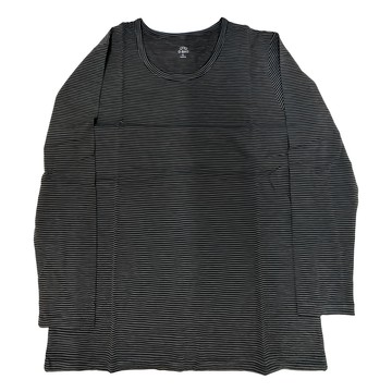 O-BAO 歐寶 愛北鼻 一家人發熱衣 黑條紋 建議身高173-180cm  XL