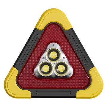 多功能大號太陽能警示燈 27 x 24cm 夜間照明/緊急應援  1個  紅色 + 黃色 + 黑色