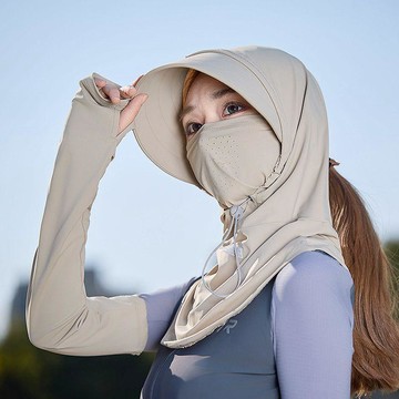 防曬遮陽帽 伸縮遮陽帽 夏天遮陽 防曬帽子 遮臉防紫外線  韓版潮百搭太陽帽抗uv 戶外面紗遮臉 騎行遮陽帽