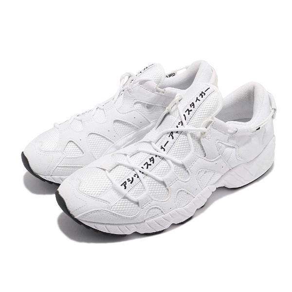 Asics Tiger 休閒鞋Gel-Mai 白全白日文側綁鞋帶男鞋亞瑟士【ACS