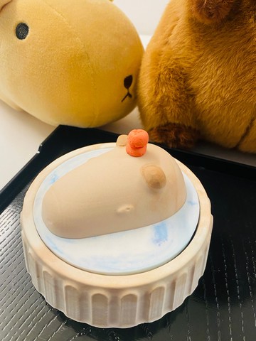 水豚君擴香石 (附贈2顆小橘子可任意擺放) Capybara aroma stone