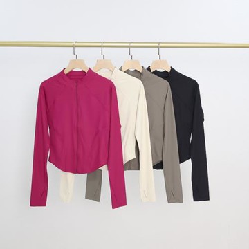 專業運動外套女2025新款緊身拉鏈開衫顯瘦瑜伽健身服長袖跑步上衣