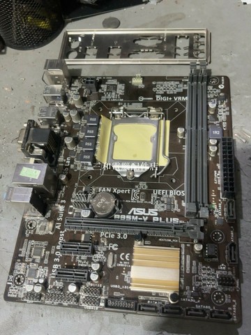 華碩 B85M-V PLUS 1150 D3 台式機主板 測試好 帶擋板 高品質主板【三和電腦配件店】