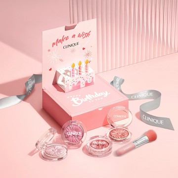 【CLINIQUE 倩碧】小花腮紅生日快樂禮盒 🎁  水瓶座生日禮物 ♒  送女友 生日禮物推薦