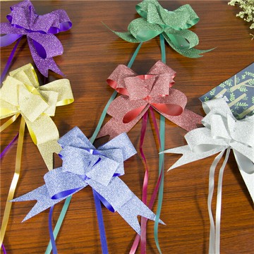 時尚創意生日禮品禮盒蝴蝶手拉花結婚房婚車裝飾彩帶花公仔袋抽花