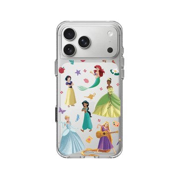 iPhone 17 Pro Max Clear Case（相機按鈕） 透明 - 迪士尼-公主系列 Disney Princess - 迪士尼公主 - 貼紙風格