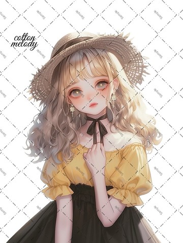 original sticker no.1917 人物貼紙 原創貼紙 原創人物貼紙 裝飾貼紙 cotton melody