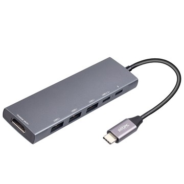 intopic 廣鼎 六合一type-c多功能集線器(hbc-600)