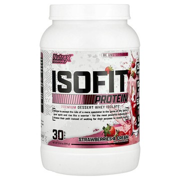 Nutrex Research, IsoFit® 蛋白質，草莓奶油味，2.16 磅（978 克）