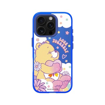 iPhone 16 Pro Clear 激光藍 - Care Bears - Love Yourself